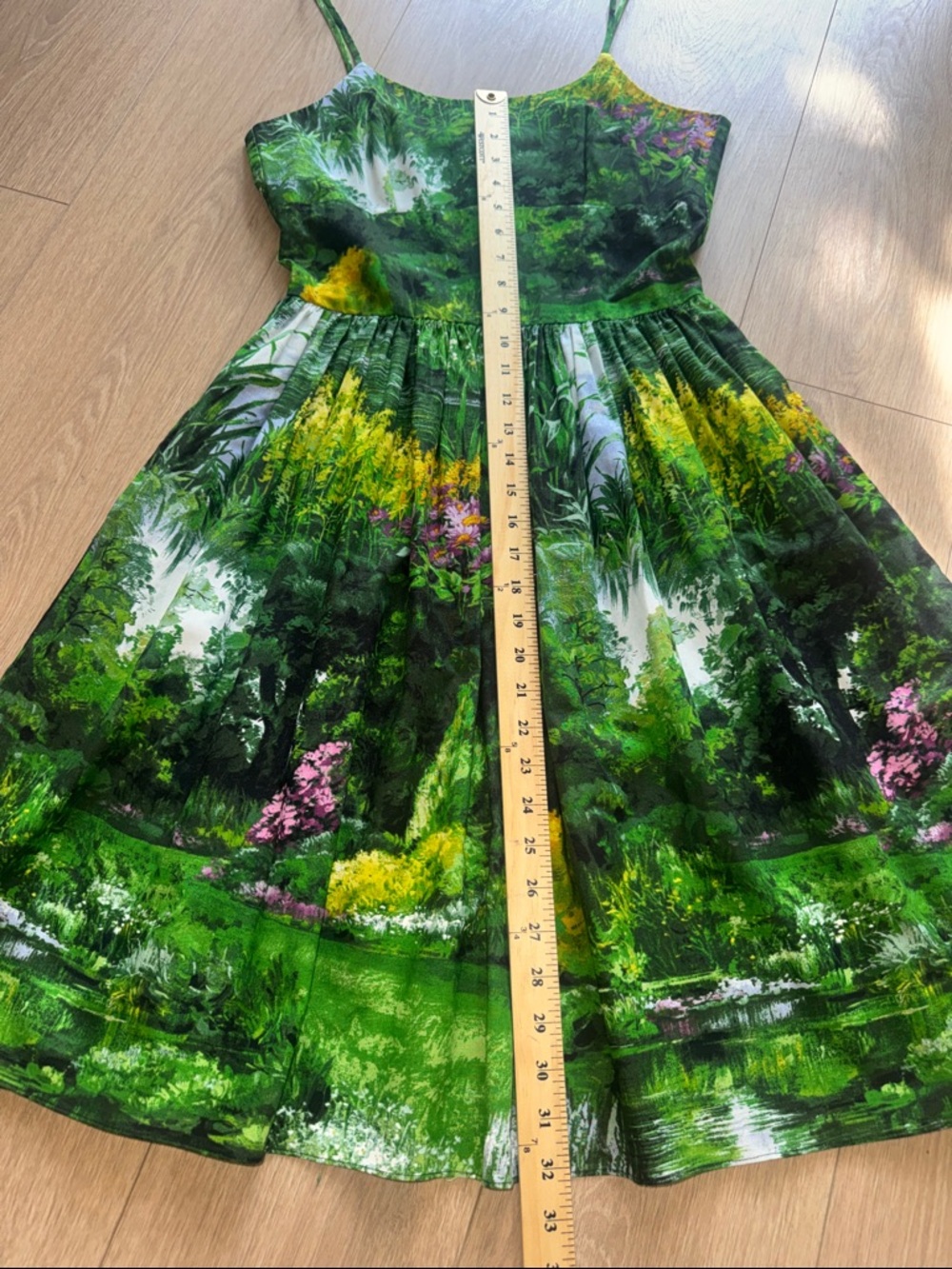 Bernie Dexter Chelsea Dress Fairview Landscape Print Size S - Picture 14 of 15